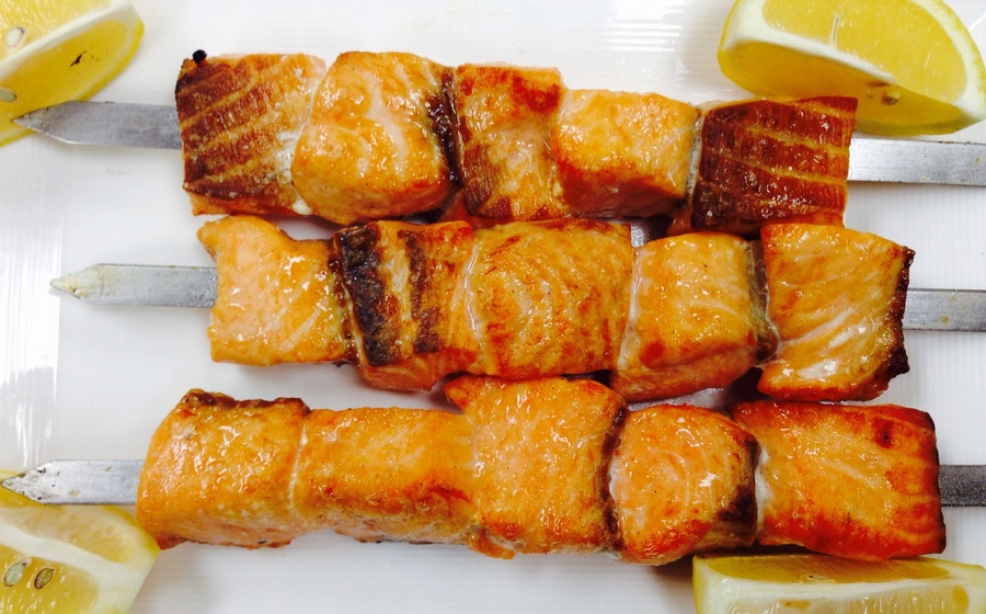 Salmon Kebab