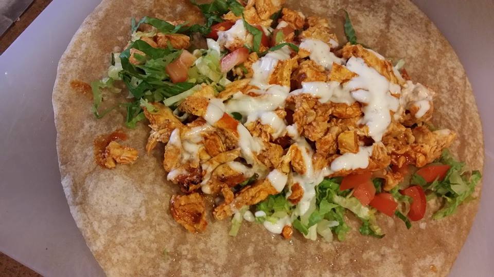 Buffalo Fried  Chicken  Wrap