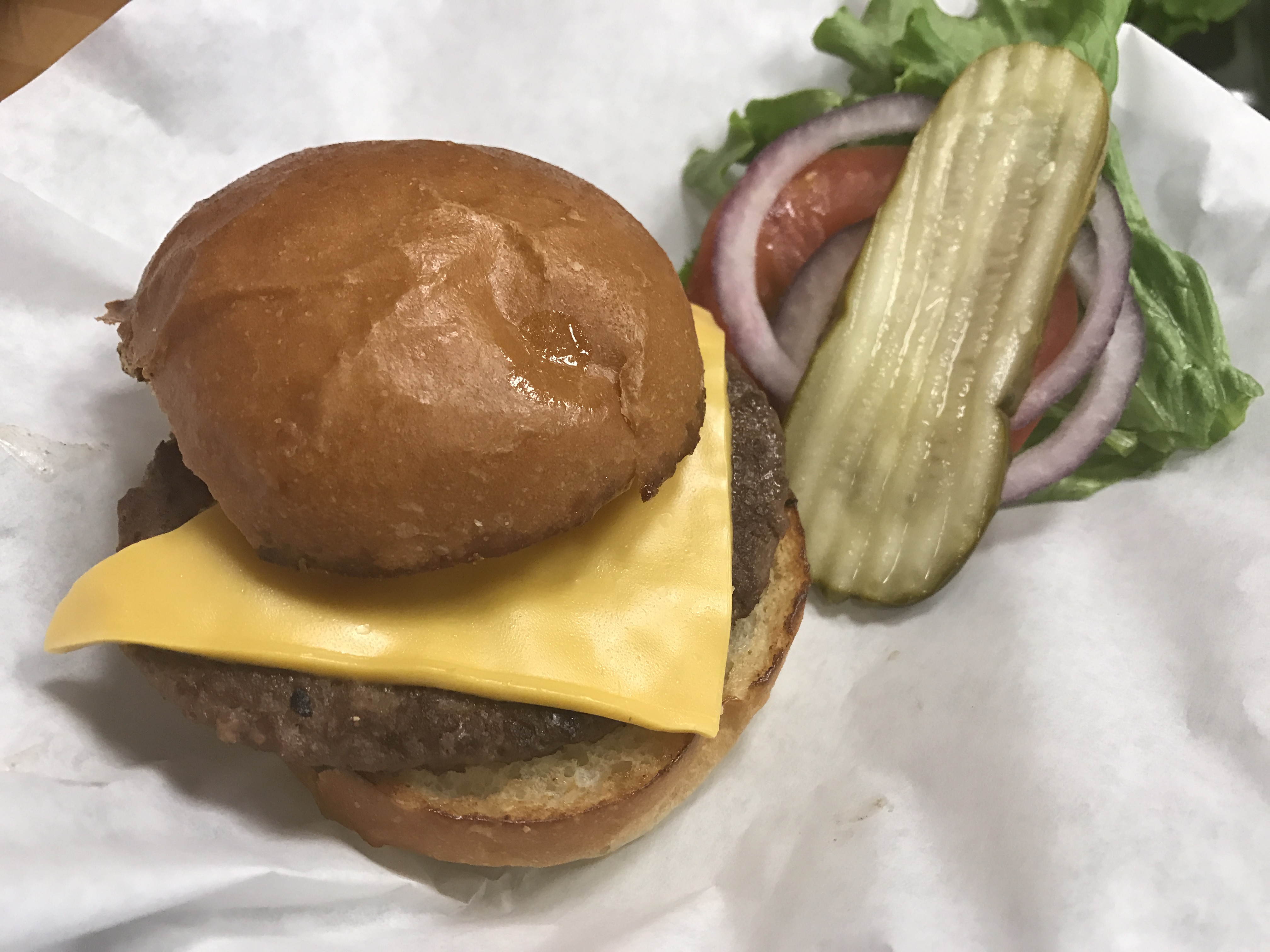 Slider - with Cheese and Veggies