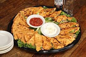 Chicken & Mexican Cheese Quesadilla  Tray (15ppl)