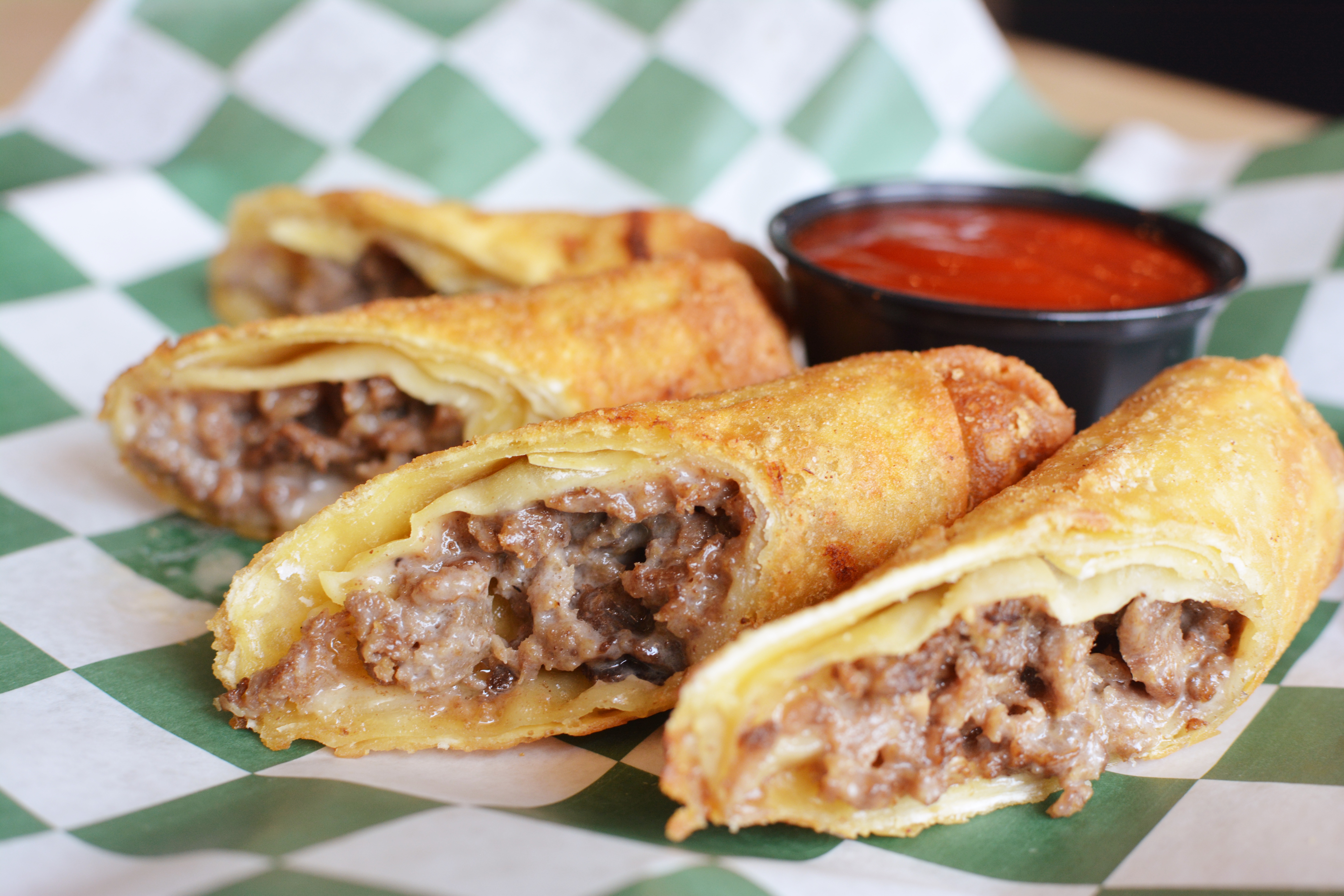 Cheesesteak Egg Rolls