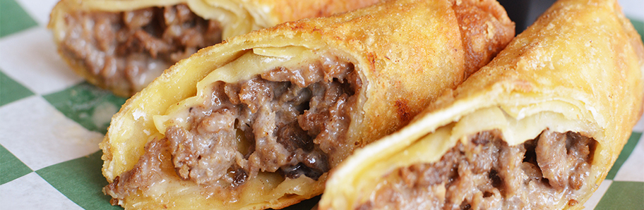 Cheesesteak Egg Rolls