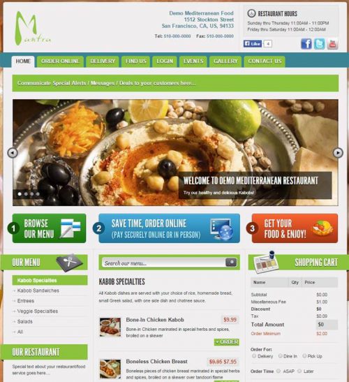 Mediterranean Restaurant Template